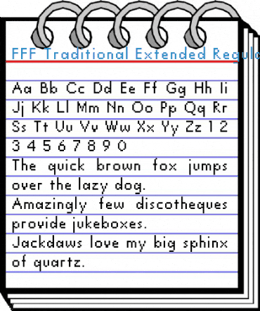 FFF Traditional Extended Regular Font