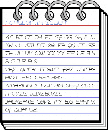 Fontcop III Regular Font