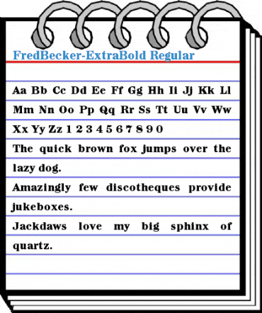 FredBecker-ExtraBold Font