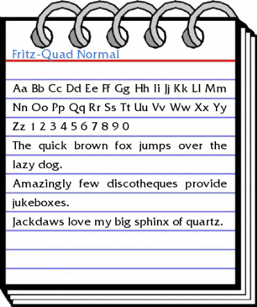 Fritz-Quad Normal Font