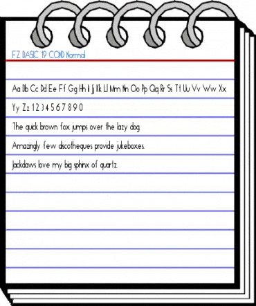 FZ BASIC 19 COND Font