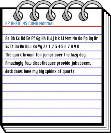 FZ BASIC 45 COND Font