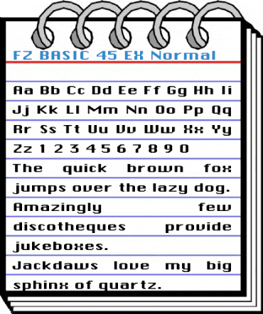 FZ BASIC 45 EX Font