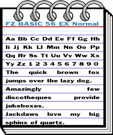 FZ BASIC 56 EX Normal Font