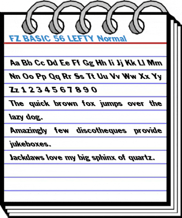 FZ BASIC 56 LEFTY Font
