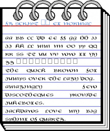 FZ SCRIPT 19 EX Font