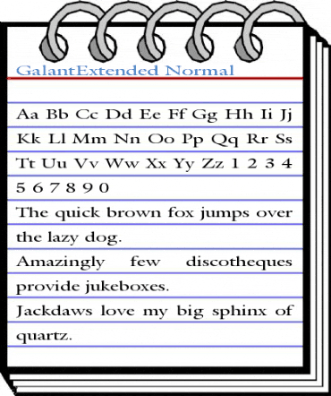 GalantExtended Normal Font