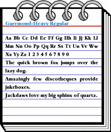 Garemond-Heavy Regular Font