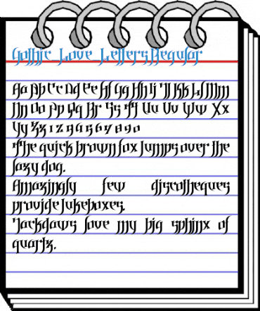Gothic_Love_Letters Font