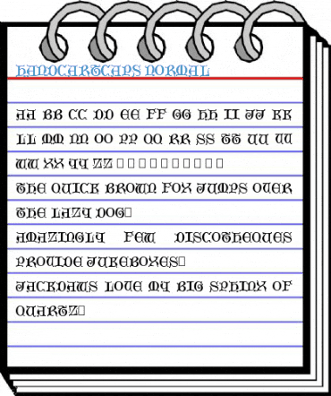 HandcartCaps Normal Font