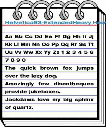 Helvetica83-ExtendedHeavy Heavy Font