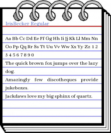IrisBecker Regular Font