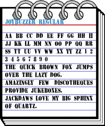 Joybuzzer Regular Font