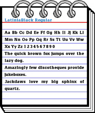 LatiniaBlack Regular Font