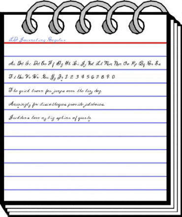 LD Journaling Regular Font