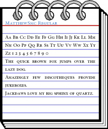 MatthewSmc Regular Font