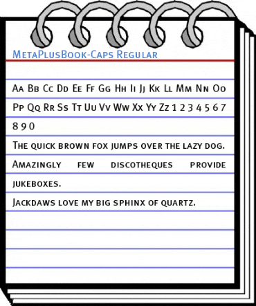 MetaPlusBook-Caps Regular Font