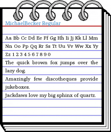 MichaelBecker Regular Font