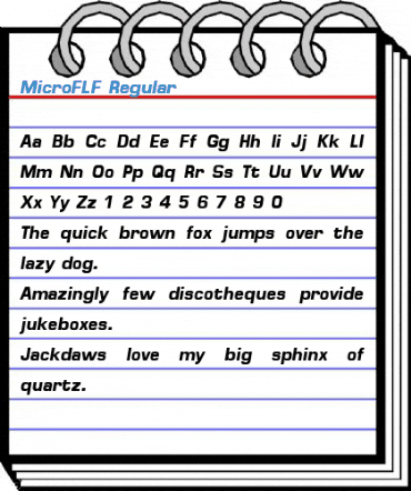 MicroFLF Regular Font