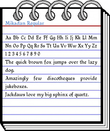 Mikadan Regular Font