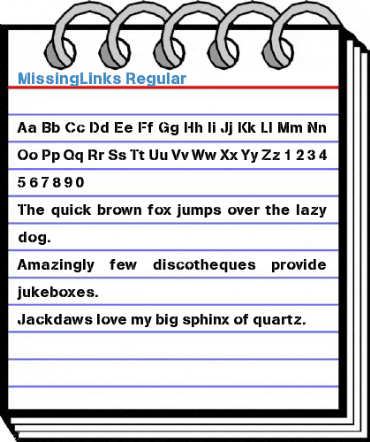 MissingLinks Regular Font