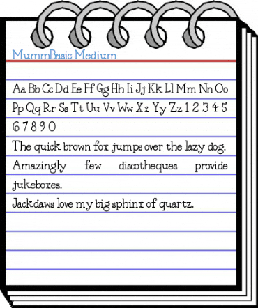 MummBasic Medium Font
