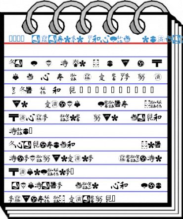 101! Japanese SymbolZ Regular Font