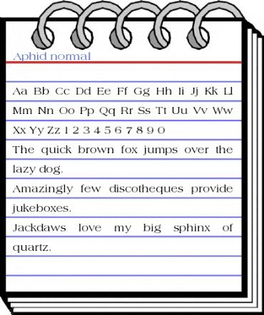 Aphid normal Font