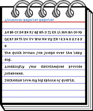 Atomium-Regular Regular Font