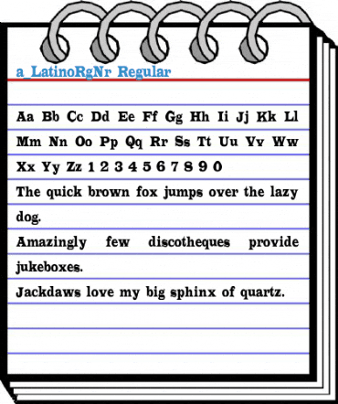 a_LatinoRgNr Font