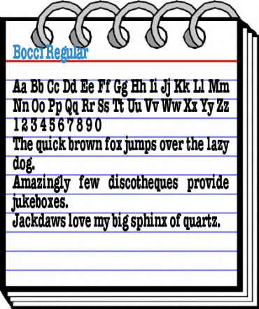 Bocci Regular Font
