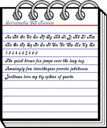 Calligraphia DB Medium Font