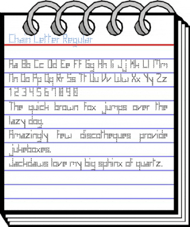 Chain Letter Regular Font