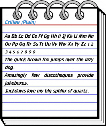 Crillee (Plain) Font
