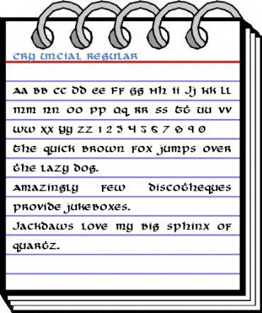 Cry Uncial Font