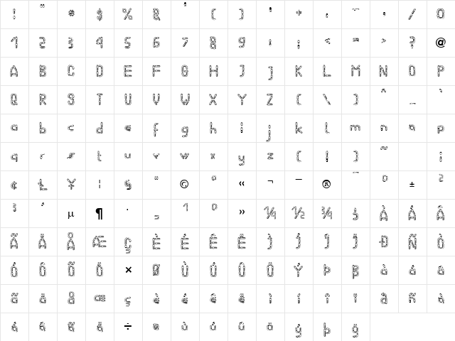 Worm Becker Normal Character Map Worm Becker Normal Character Map