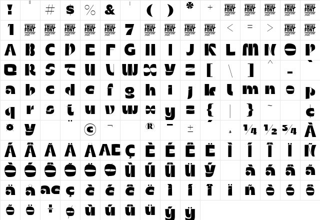 LATEST ECLIPSE DEMO Regular Character Map LATEST ECLIPSE DEMO Regular Character Map
