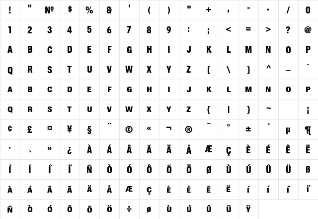CorpusGothicSmallCaps Regular Character Map CorpusGothicSmallCaps Regular Character Map