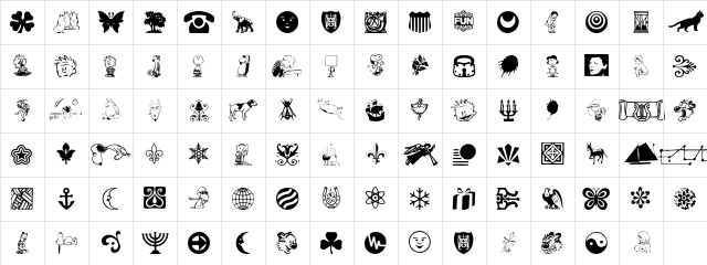 DavysOtherDingbats Regular Character Map DavysOtherDingbats Regular Character Map
