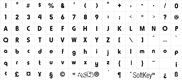 HammerFat Regular Character Map HammerFat Regular Character Map