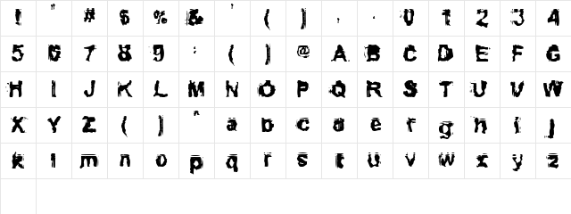 Conformyst Regular Character Map Conformyst Regular Character Map