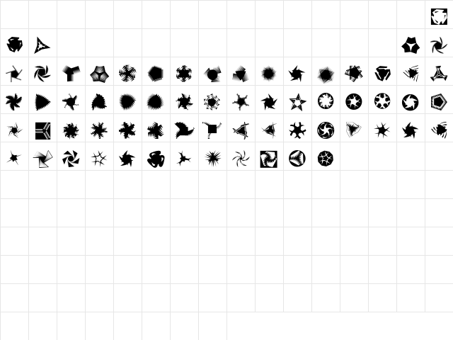 AIStopperRosetten Regular Character Map AIStopperRosetten Regular Character Map
