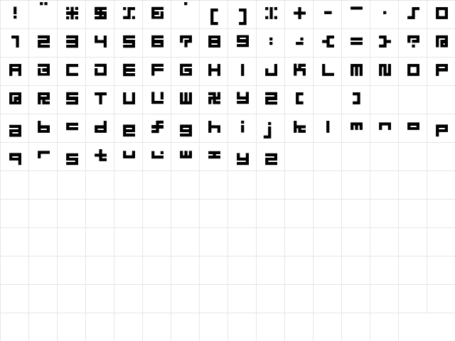 D3 Superstructurism Inline Regular Character Map D3 Superstructurism Inline Regular Character Map