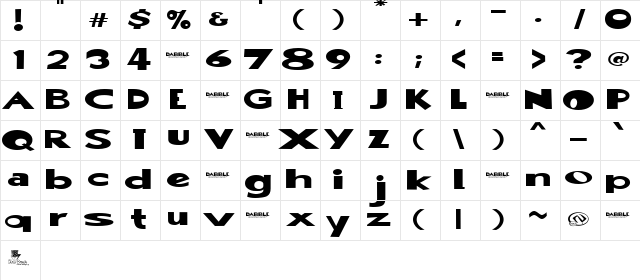 Dabble(eval) Regular Character Map Dabble(eval) Regular Character Map