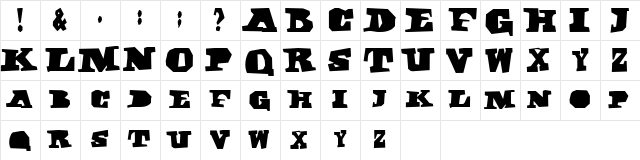 DarkBlack Normal Character Map DarkBlack Normal Character Map
