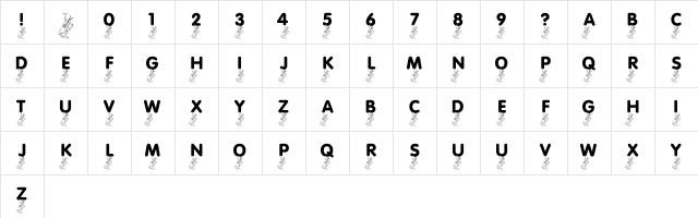 LMS Picnic Parade Regular Character Map LMS Picnic Parade Regular Character Map