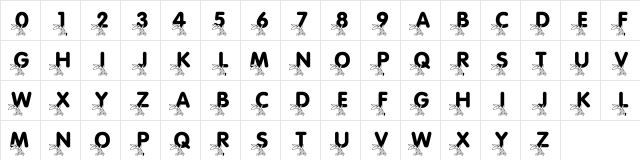 LMS Pigglet's Prize Regular Character Map LMS Pigglet's Prize Regular Character Map