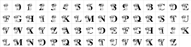 LMS Raggity Andy Alphabet Regular Character Map LMS Raggity Andy Alphabet Regular Character Map