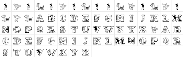 LMS Woody's Roundup Regular Character Map LMS Woody's Roundup Regular Character Map