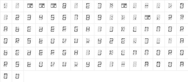 eDisplay Demo Italic Character Map eDisplay Demo Italic Character Map